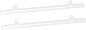 MECCANIXITY PVC Poster Hanger Rail Poster Strip Bar 30cm/12inch Clear with Clips for Poster, Map, 4 Set