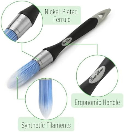 Bates- Trim Brush, 0.75 Inch, Edge Painting Tool, Trim Paint Brushes, Trimmer - Image 3