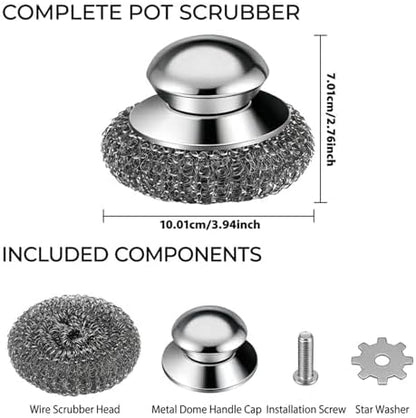 Steel Wool Scrubber, Stubborn Messes on Cookware, Oven & Kitchen Sinks - Image 2