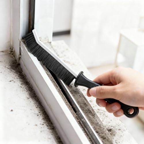 Crevice Cleaning Brush Set, Hard Bristle Grout Brush - Image 7