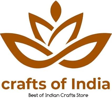 CraftsofIndia® Egg/Oval Wooden Blocks for Stamping, Block Printing on Textiles, Pottery Crafts,Henna, Scrapbooking, Wall Painting (Set of 6)