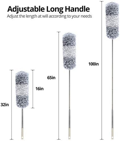 DELUX Microfiber Feather Duster Extendable Duster - Image 3