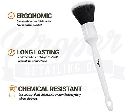 Car Detailing Brush Set, Clean Auto Interior or Exterior Detail Brushes Car - Image 3