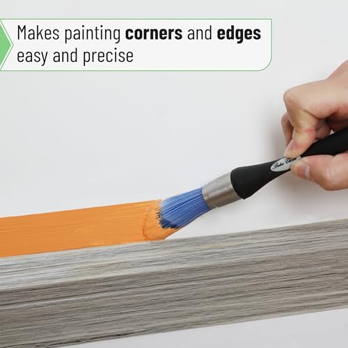 Bates- Trim Brush, 0.75 Inch, Edge Painting Tool, Trim Paint Brushes, Trimmer - Image 4