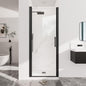 Frameless Pivot Shower Door, Matte Black by NGTEENShowerDoor