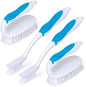 Scrub Brush Set, 4 Pack Deep Cleaning Brush Kit by HileSwan