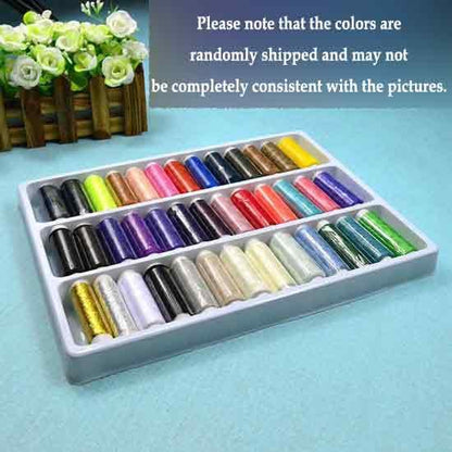 39pcs 109 Yard Mixed Colors Polyester Spool Sewing Thread for Hand Machine, Random Color, Multi-Colored Sewing Thread, for Quilting Stitching, Hand Sewing, Machine Sewing
