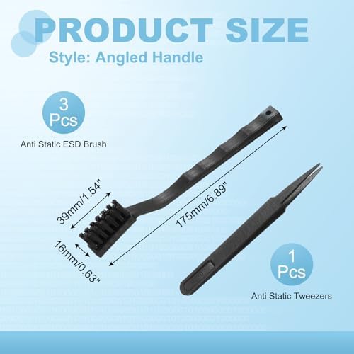 PATIKIL 3pcs ESD Brush Electronic Cleaning Brush Set - Image 2