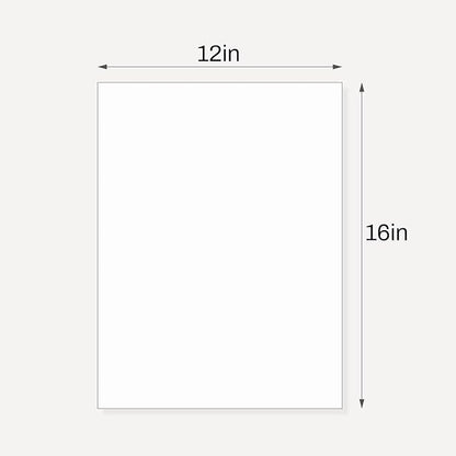 Somime 10 Pack Backing Boards, 12x16 Uncut White Mats Matboards, Acid-Free Backerboards for Art Prints, Ideal for Photos, Pictures, Prints, and Frames