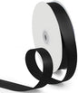 1 Inch 100 Yards Satin Ribbon Black, Solid Color Fabric Ribbon for Gift Wrapping, Wedding, Polyester Gift Ribbon for Birthday Party Decoration, Craft, Hair, Floral, Sewing