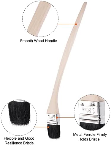 uxcell Bent Radiator Paint Brush 17" Length 2" Width Bristle - Image 4