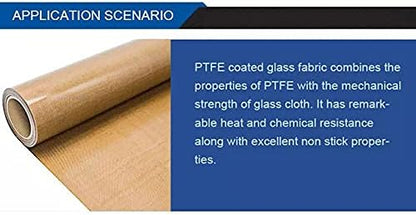 6pcs 16" x 20" PTFE Coated Sheet, Fiberglass Fabric, 5 Mil Heat Press Cover Reusable Sheets for Heat Transfer Print, Bulk Tool