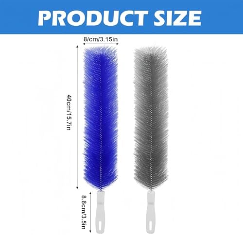 Bendable Microfiber Head, Fan Cleaner Brush Reusable Dust Remover Washable ldeal - Image 2