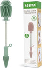 Haakaa Silicone Cleaning Brush for Baby Bottles & Crevices, Pea Green by haakaa