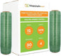 PSBM Green Stretch Wrap, 15 Inch x 1476 Feet, 4 Pack, Tinted Pre-Stretched Shrink Wrap Film for Moving, Packaging, Pallet Wrapping