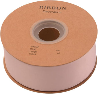 Double Side Satin Ribbon, Continuous 20 Yards,Use for Craft Bows Bouquet, Gift Wrapping, Wedding Decoration, Floral Arrangement (Pink Purple, 1-1/2 inch)