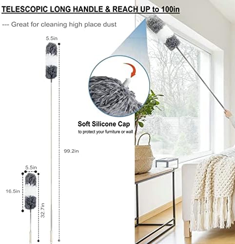 Microfiber Duster Kit High Reach Ceiling Fan Duster - Image 4