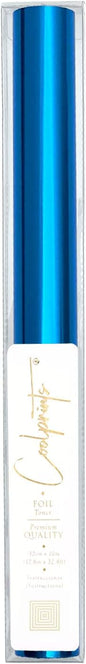 Coolprints Foil for Laminator and Laser Printer, Foil for Toner, Basic Colors, Roll of 12.6 Inches x 32.8 Feet (Blue)