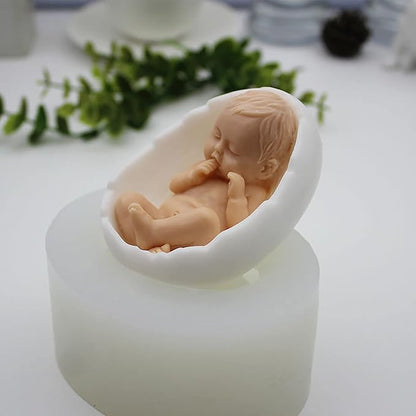 Baby Shape Silicone Handmade Soap Mold - Aroma Plaster Candle & Ice Sculpture Mold