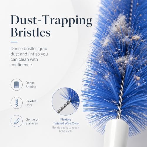 90° Flexible Ceiling & Fan Dust Magnet, Bendable Microfiber Head, Fan Cleaning - Image 4