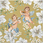 20-ct 13x13 Christmas Paper Decoupage Napkins, 3-Ply Servilletas Tissue Napkin for Dinner and Parties, Disposable Napkins (Angel Flower)