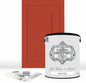 ALL-IN-ONE Paint, Durable cabinet and furniture paint. Built in primer and top coat, no sanding needed. Includes our 30 featured color card - Spiced, Gallon