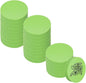 PATIKIL 24Pcs 2" Rubber Carving Blocks, Soft Linoleum Art Carving Block Round Crafts Stamp Making for Printmaking Stamps Carving Supplies, Green