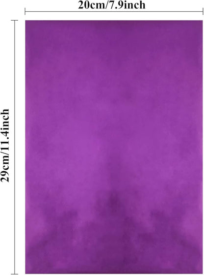 Briartw 20x29cm Hot Foil Paper 50 Sheets Pack Toner Reactive Foil Hot Stamping Foil Paper by Laser Printer and Laminator for Scrapbooking Craft Cardmaking DIY Album (Purple, 100 Sheets)
