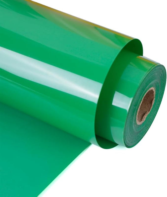 RENLITONG Matte Fruit Green Iron on Vinyl Roll -12Inch x 13ft HTV Heat Transfer Vinyl for T-Shirt HTV Rolls for All Cutter Machine - Easy to Cut & Weed for Heat Vinyl Design