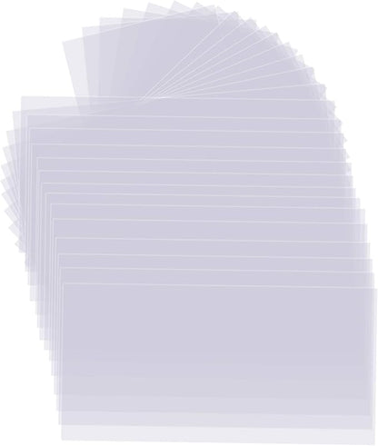 30 PCS Clear Blank Stencil Sheets 12 x 24 Inches, 6 mil Blank Mylar Templates, Large Blank Stencil Material for Making Your Own Stencils