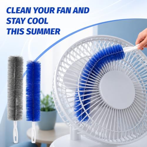 2Pcs Bendable Microfiber Head, Fan Cleaning Brush Bendable Cobweb Duster - Image 2