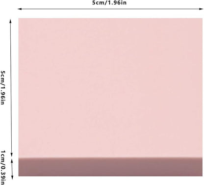 8 Pcs 2"x2" Pink Rubber Carving Blocks for Stamp Soft Rubber Crafts, Soft and Easy to Carve (Square)