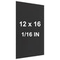 Anodized Aluminum Sheet Metal 12 x 16 x 1/16 Inch Black Metal Plates for Laser Engraving 1.50MM Thin Decorative Sheets for Crafting, House Decoration