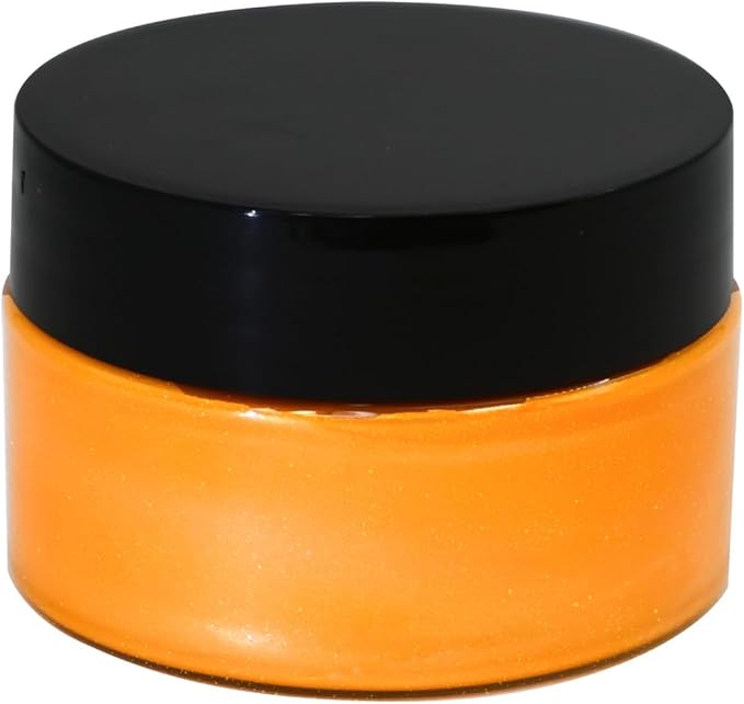 Shimmer Metallic Acrylic Paint Metallic Chalk Paste 1.7oz/50ml Orange, Ideal for Wood/T-Shirts/Glass/Stone, DIY Crafts Projects Glitter Pearlescent Golden Pigment Suitable for Beginners Artists