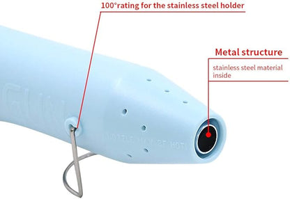 mofa Resin Heat gun,6.6ft Cable 300W Hot Air Gun for Crafting,Acrylic Paint Dryer Multi-Purpose Electric Heating Nozzle (Light Blue)