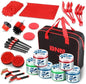 DNA Motoring 25pcs Car Detailing Brush Set, Car Detailing Kit, Interior Kit by DNAMOTORING-Tools