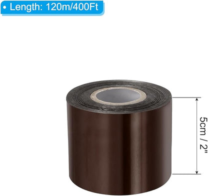 PATIKIL 2"x400Ft Hot Stamping Foil Paper, Heat Transfer Hot Stamping Paper Foil Roll for Leather DIY Logo Decor Craft Gift Package Scrapbook Card, Brown