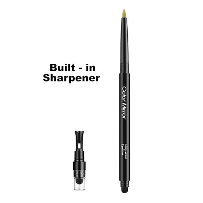 Smudge Proof Eyeliner, Waterproof Retractable Eye liner with Brush, Matte and Shimmer Eyeliner Pencil, Creamy Texture, Long lasting & Smooth(11 Daisy Matte)