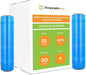 PSBM Blue Stretch Wrap, 15 Inch x 1476 Feet, 4 Pack, Tinted Pre-Stretched Shrink Wrap Film for Moving, Packaging, Pallet Wrapping