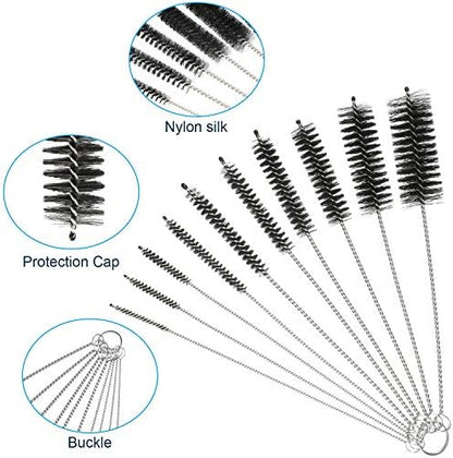 Patelai 12 Pieces Aquarium Filter Brush Set Aquarium Cleaning Brush Tools - Image 3