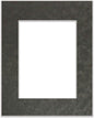 8x10 Mat Bevel Cut for 5x8 Photos - Acid Free Dark Grey Suede Precut Matboard - For Pictures, Photos, Framing - 4-ply Thickness