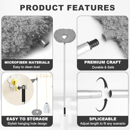 Storystore Ceiling Fan Cleaner Duster, Adjustable Microfiber Duster - Image 3