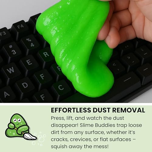 Slime Buddies Car Detailing Slime, Apple 12 Pack. Reusable Dust Remover - Image 4