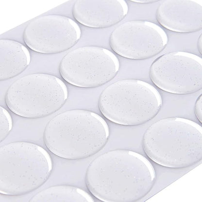 1 Inch Epoxy Stickers Craft Bottle Caps Stickers for Hair Bows Pendants Scrapbooks 100 PCS 200PCS (Glitter1, Quantity:100)