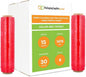 PSBM Red Stretch Wrap, 15 Inch x 1476 Feet, 4 Pack, Tinted Pre-Stretched Shrink Wrap Film for Moving, Packaging, Pallet Wrapping
