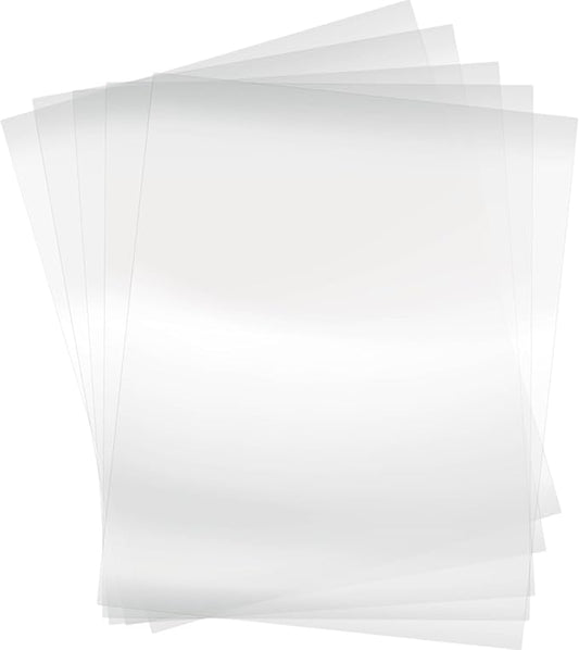 50 sheets 4 Mil Basics Heat Resistant Acetate Blank Stencil Sheet for Card Making Journaling Planner Scrapbook Paper Transparent PET Acetate Mylar Craft Template Material