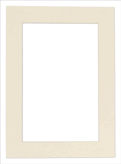 8x10 Mat Bevel Cut for 5x8 Photos - Acid Free Textured Cream Precut Matboard - For Pictures, Photos, Framing - 4-ply Thickness