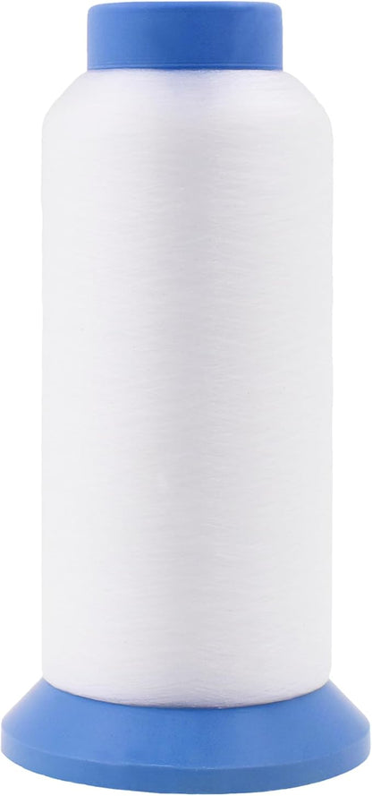 Mandala Crafts 4 Pack of Serger Threads Cones Spools - 0.1mm 22860 Yards Polyester Clear Threads for Sergers Machine and Overlock Quilting Sewing Machine