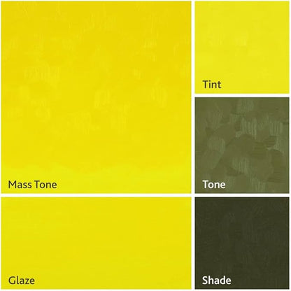 Tusc & Pine Artist Oil Paint - Yellow Citron, 40 ml, Non-Yellowing, Rich & Creamy Consistency, Maximum Pigment Load, Small Batch Milled Oil Paints Made in the USA for Professional Artists