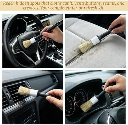 ZUFECY 3-Pack Car Detailing Brushes, and Tight Crevices - Image 3